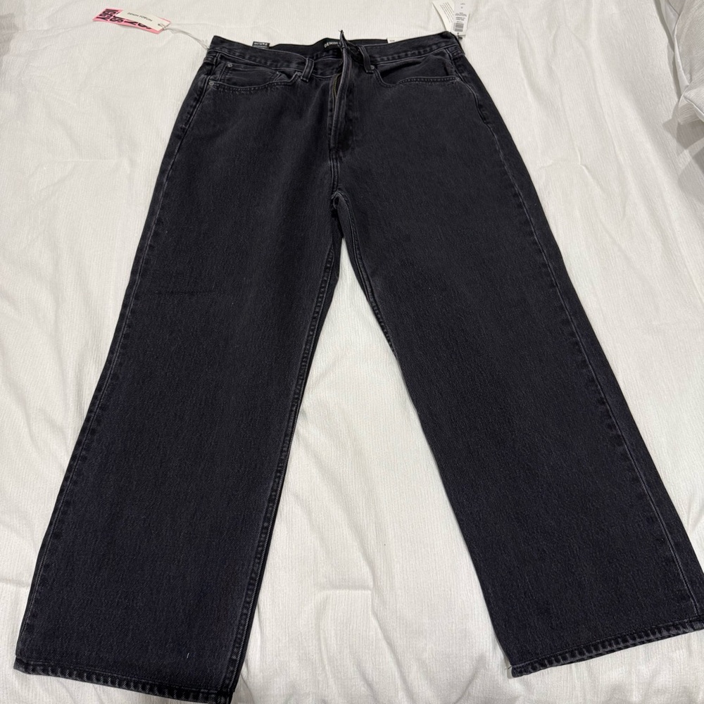 Denim Forum Black Straight Leg Women's Jeans